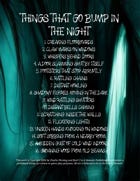 100 Things That Go Bump in the night