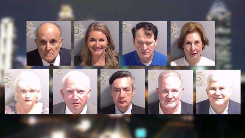 Mug shots of nine Georgia Trump defendants released