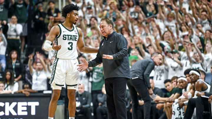 Tom Izzo jokes that Jaden Akins is too smart to play for him