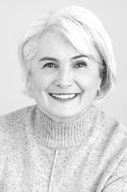 Black and white photo of the author, Marcia McGreevy Lewis.