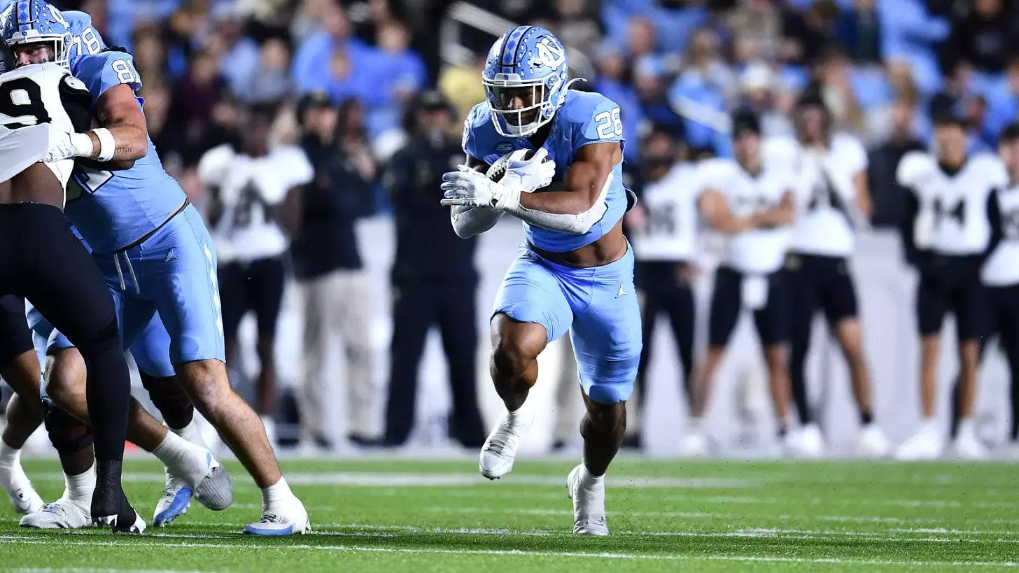 Omarion Hampton Named ACC Running Back Of The Week - University of North  Carolina Athletics