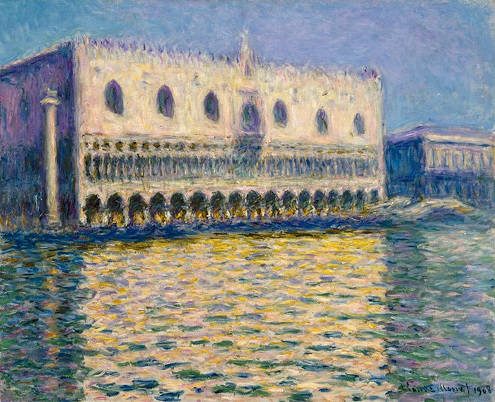 X9385 Claude Monet The Doge's Palace (Le Palais ducal), 1908 Oil on canvas 81 × 99.1 cm © Brooklyn Museum of Art, New York Gift of A. Augustus Healy 20.634