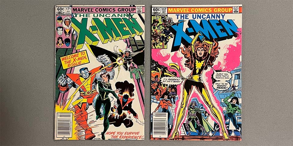 Two Uncanny X-Men comic books, issues 171 and 157