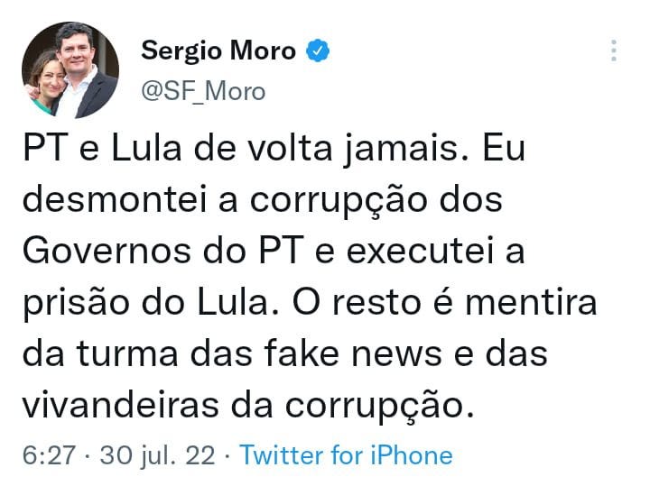 Sergio Moro Confessa Prevaricação