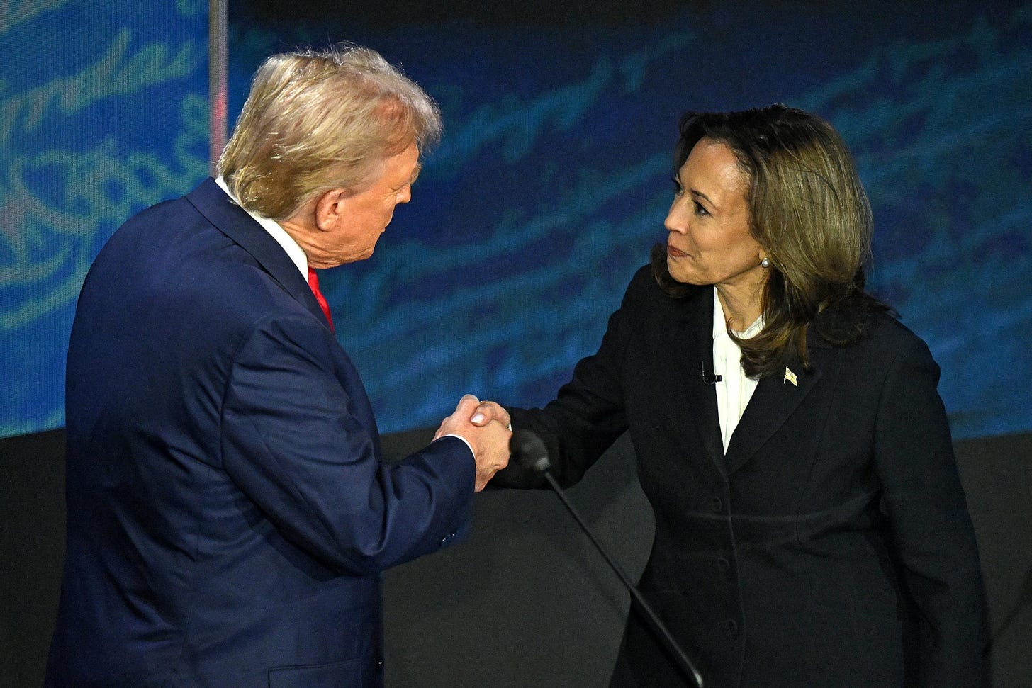 Kamala Harris, Donald Trump shake hands again at 9/11 anniversary ceremony  - ABC News