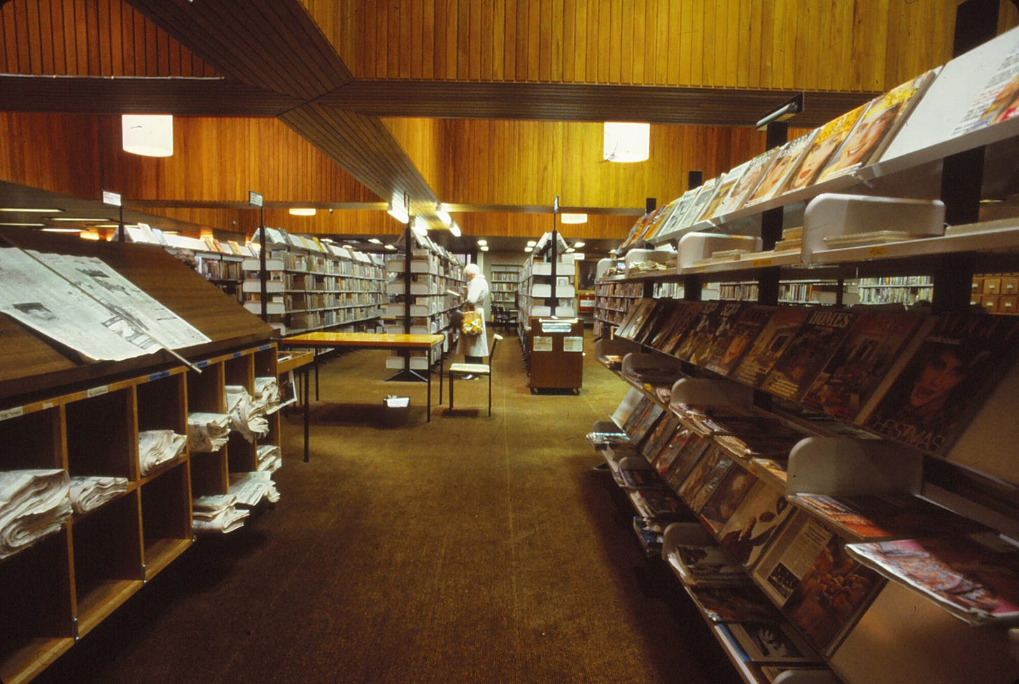 Library 4; interior, circa 1980s | Upper Hutt City Library