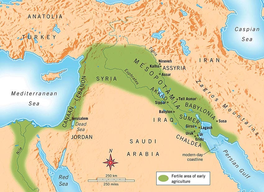 The term Mesopotamia and geographical position | Short history website