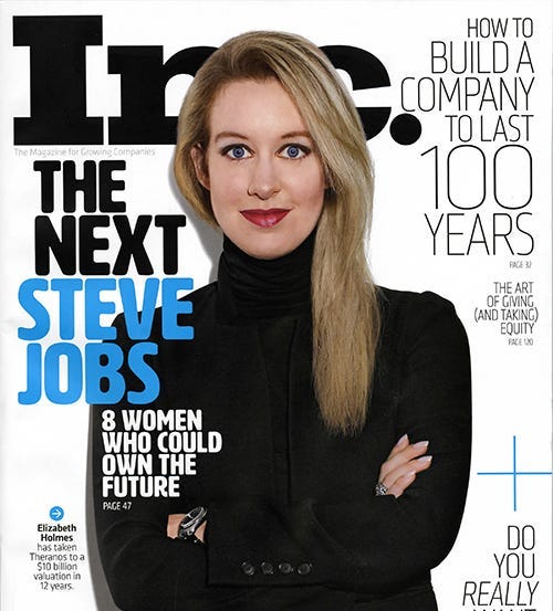 Elizabeth Holmes and the Ghost of Steve Jobs | by Jonathan Kim | ReThink  Reviews | Medium