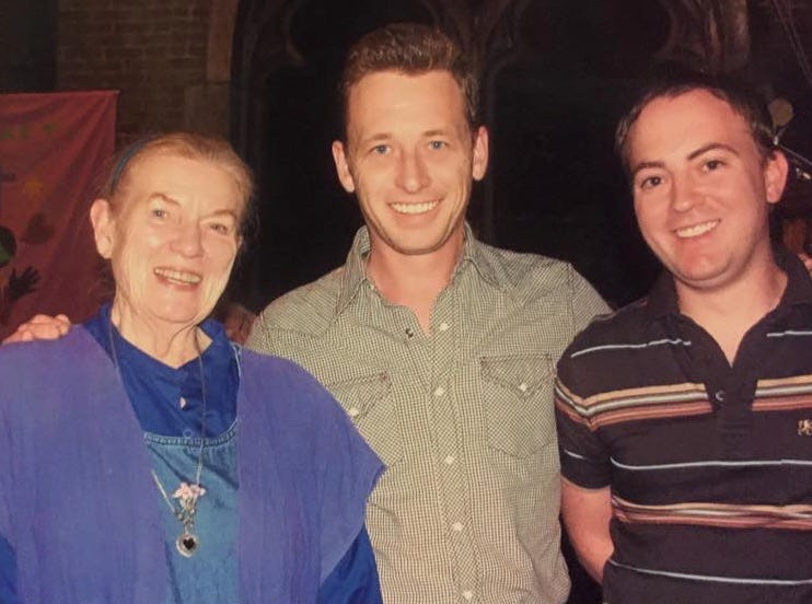 Silas House (middle) with Jean Ritchie, and his partner Jason Howard, editor of literary magazine Appalachian Heritage. Silas House (middle) with Jean Ritchie, and his partner Jason Howard, editor of literary magazine Appalachian Heritage.