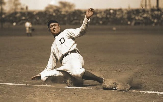 Ty Cobb was a master at stealing home - Vintage Detroit Collection
