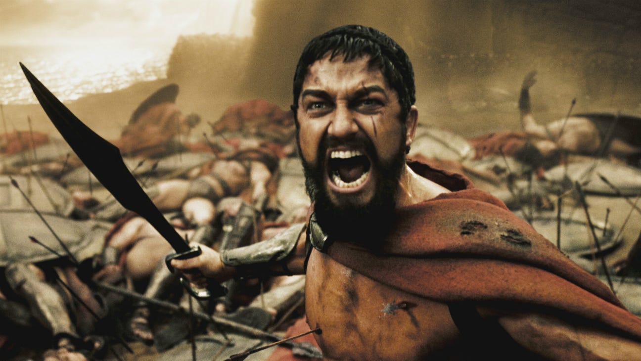 Gerard Butler Screaming “This Is Sparta!” Made '300' Cast Laugh – The  Hollywood Reporter