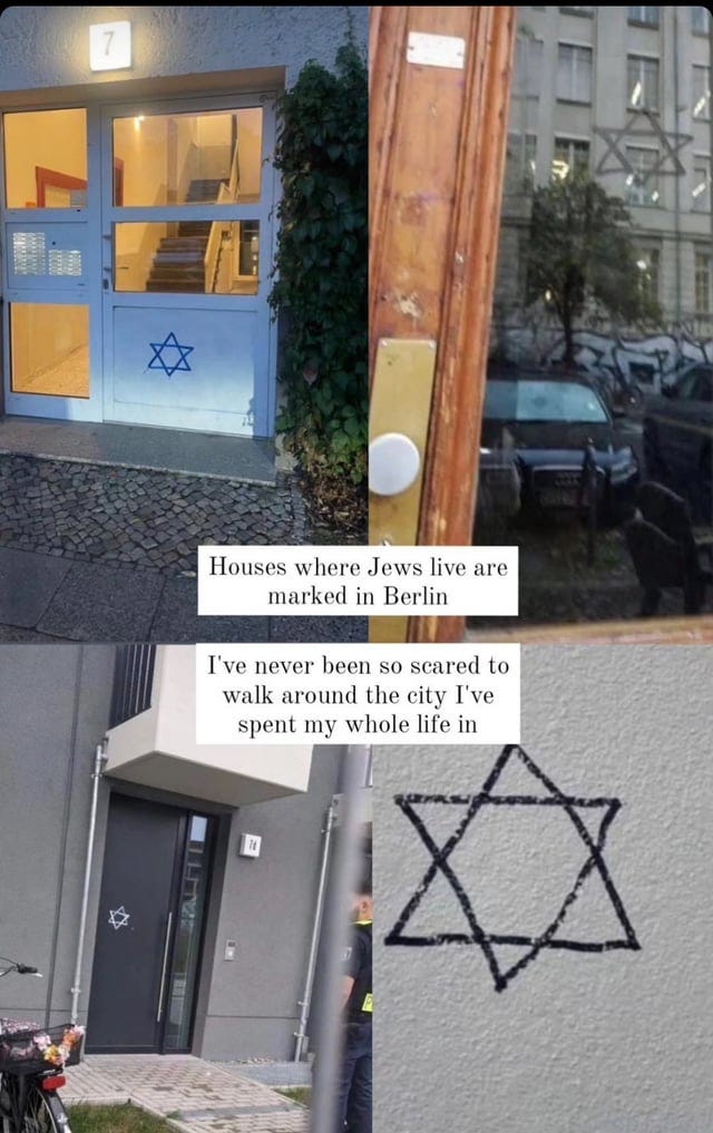 Houses and businesses of Jews are being marked in Berlin : r/2ndYomKippurWar