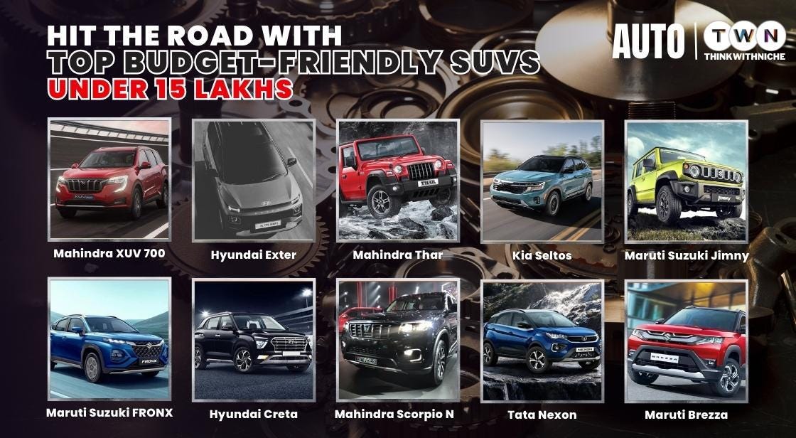 Top Budget-Friendly SUVs Under 15 Lakhs: Hit the Road