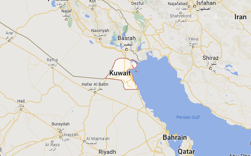 Kuwait on rikas islamilainen emiraatti. (Kuva: Google Maps.)