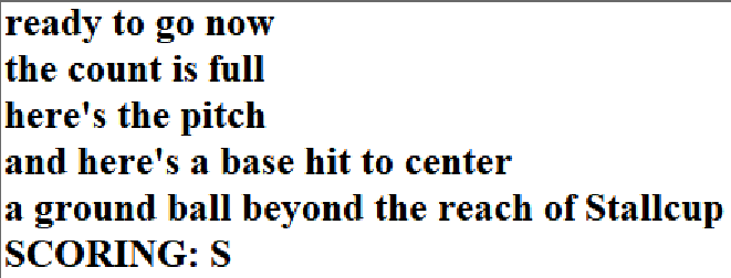 Diamond Mind Baseball Play By Play