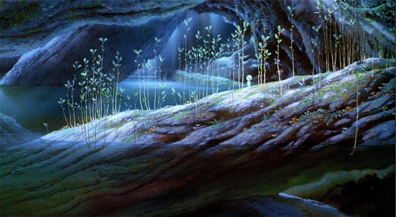 Watched Princess Mononoke again today, the ending scene, with a little  kodama representing the regrowth of the forest and the circle of life,  always gets to me : r/ghibli