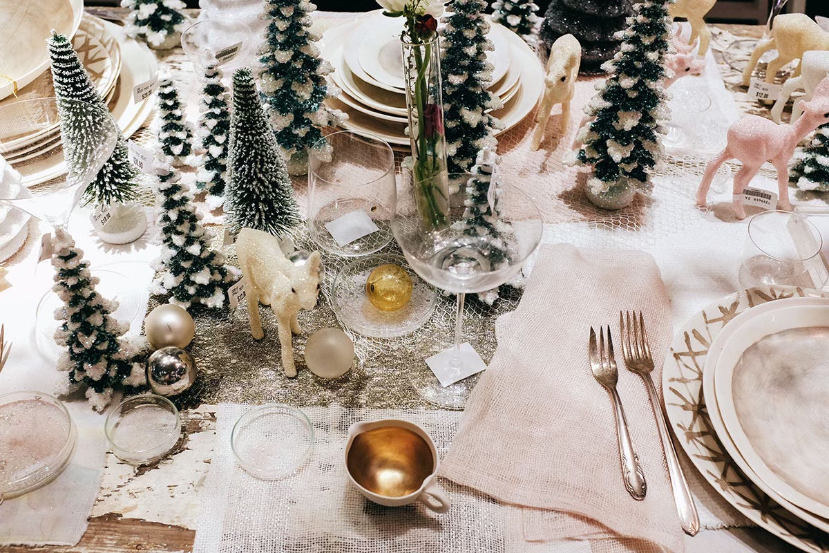 Festive Christmas tableware