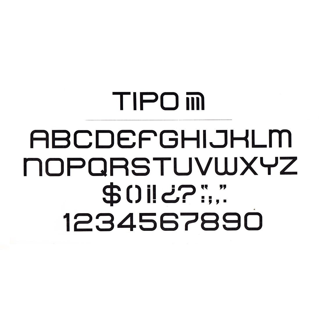 Mexico City Metro Typeface by Arturo Quiñones, 1969