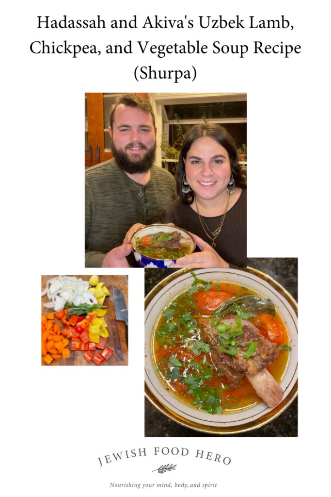 Hadassah and Akiva with their dish