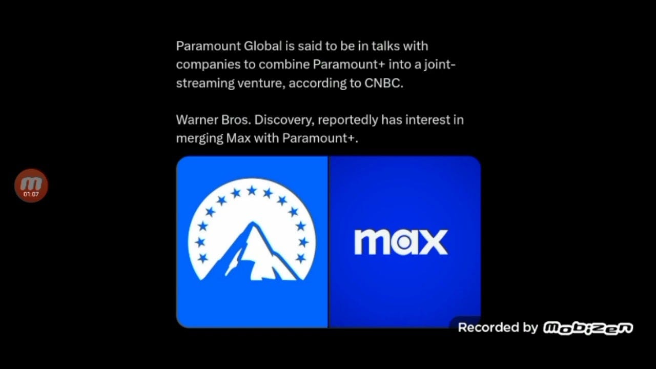 Paramount in talks with combining Paramount+ into a venture with...Max?