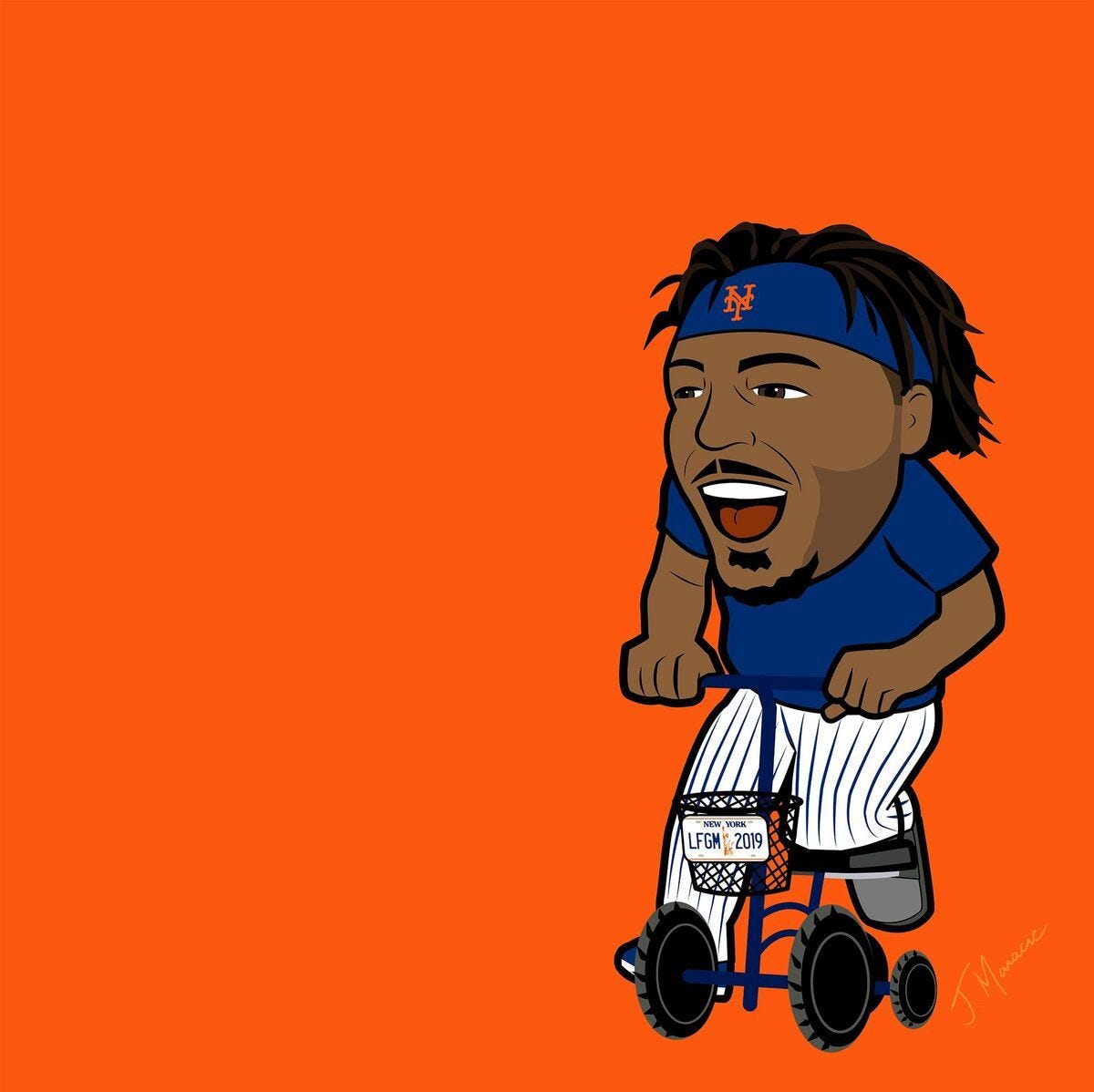 Dom Smith on a Scooter