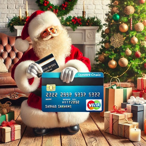 Santa with a Credit card.
