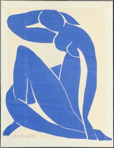 Henri Matisse,  Blue Nude II , 1952