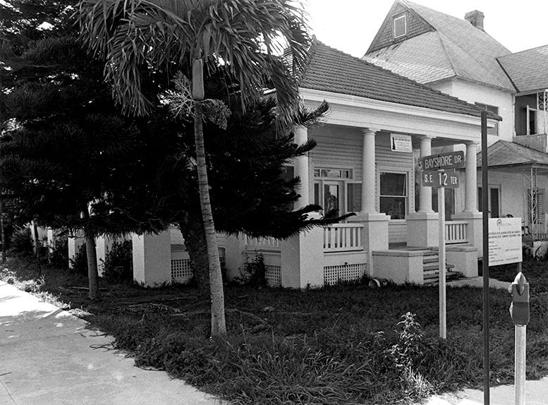 Dr. Jackson’s surgical office and residence in 1977. The office was leased to Dade Heritage Trust who maintains a visitor center at this location today.