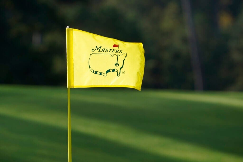 The iconic Masters flag