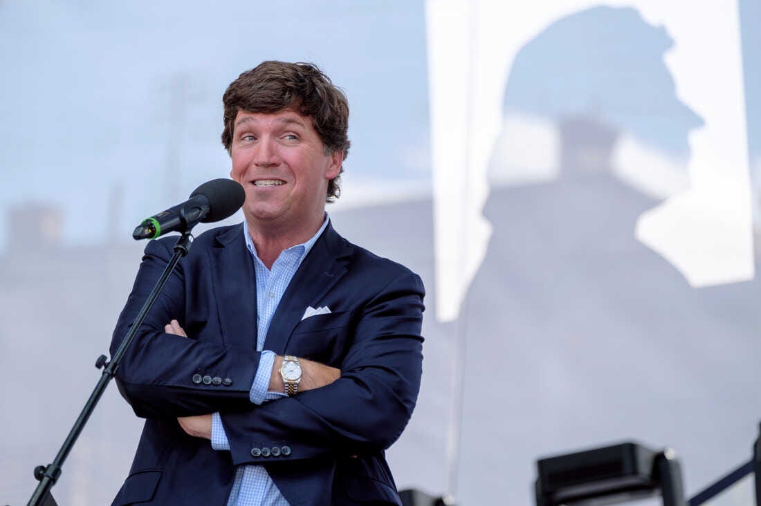 Tucker Carlson says he'll take his show to Twitter : NPR