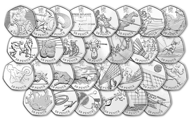 Everything you need to know about the UK Olympic 50p Series - Change ...