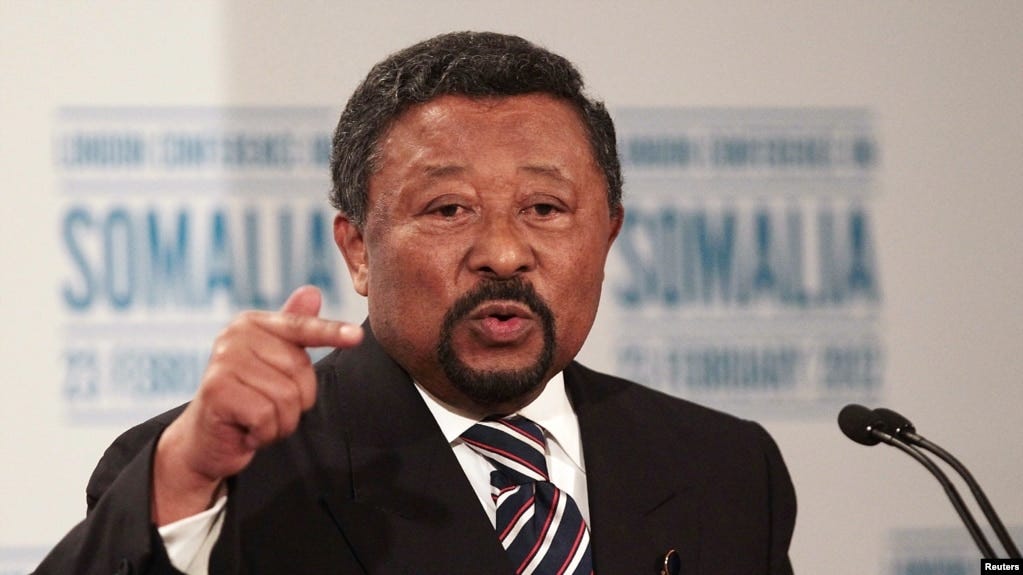 FILE - Jean Ping speaks to reporters in London, Feb. 23, 2012.