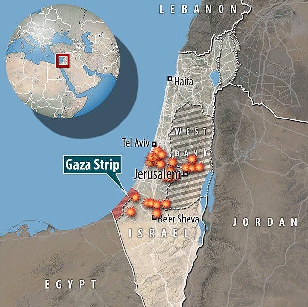 Hamas claimed to have fired 5,000 rockets into Israel from the occupied Gaza Strip, setting off air raid sirens in Tel Aviv and Jerusale