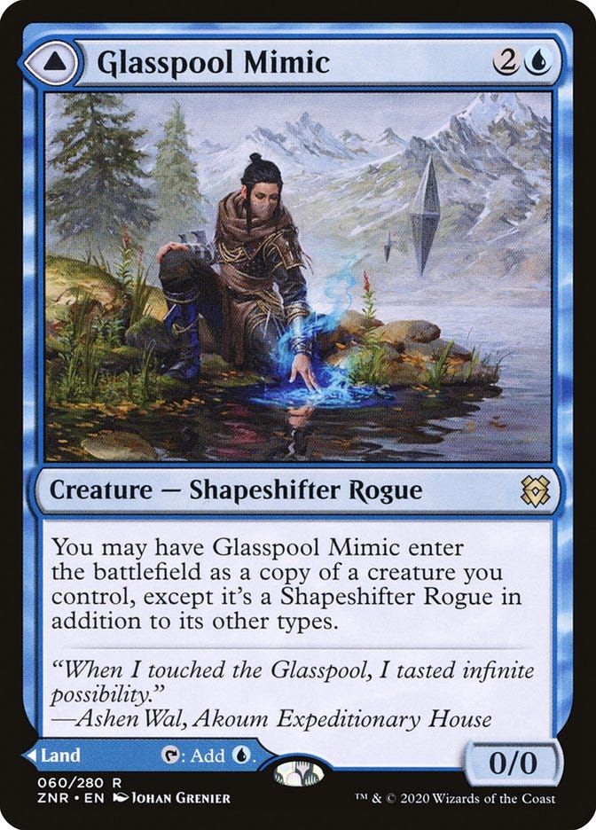 Glasspool Mimic // Glasspool Shore (Zendikar Rising #60)