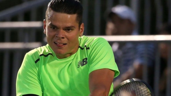 milos raonic beats jeremy chardy 2015 miami open masters