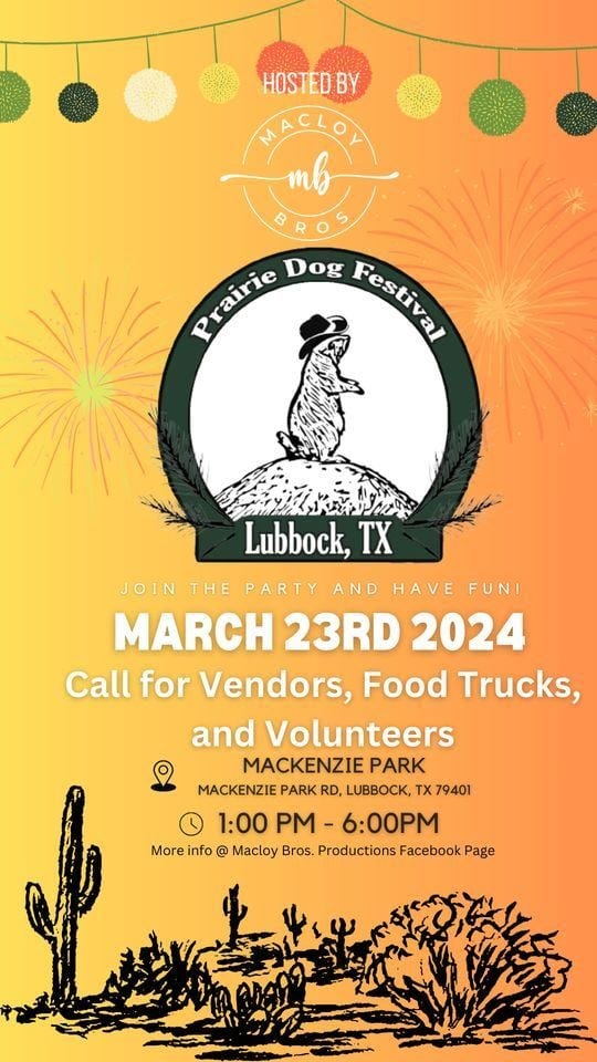 Prairie Dog Festival , 23 March | Event in Lubbock | AllEvents.in