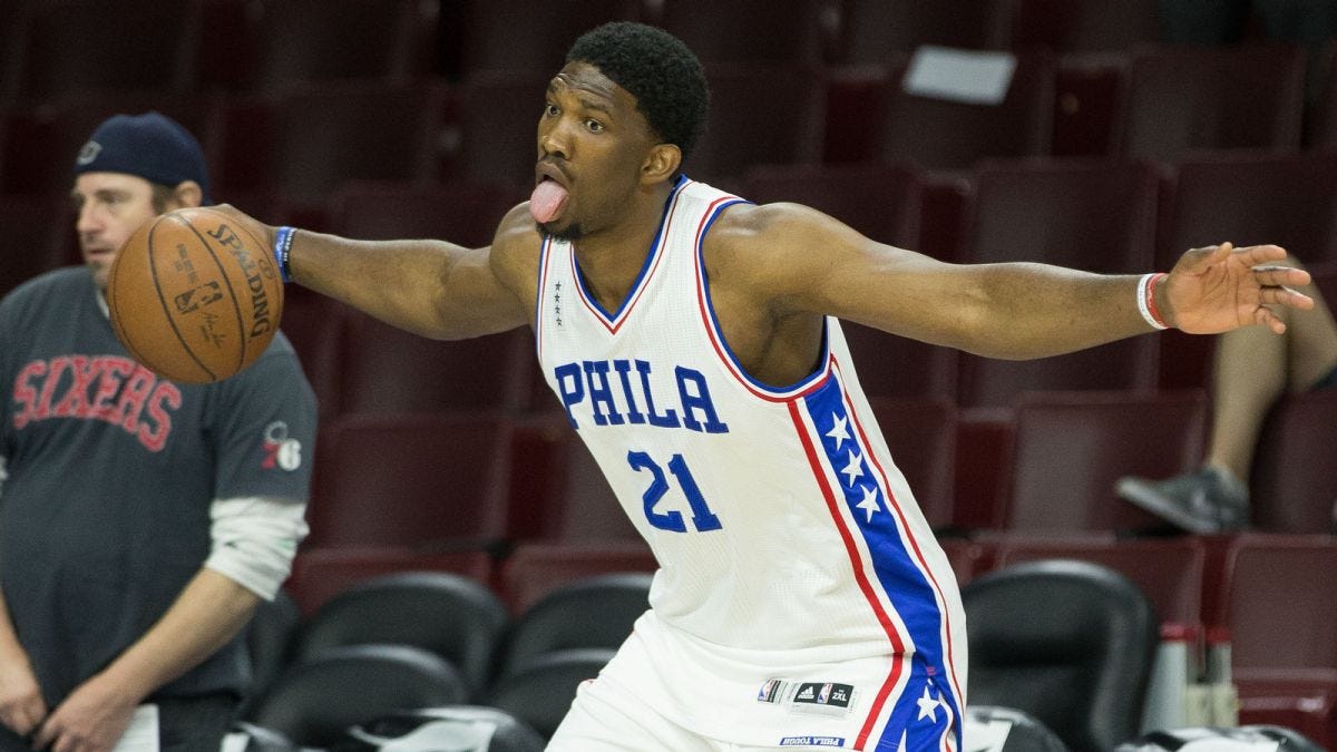 76ers Joel Embiid finally ready for NBA debut two seasons later 2016 images