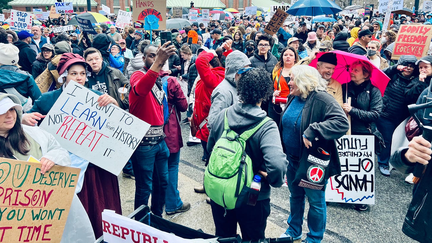 Steve Ahlquist: Thousands take to the streets of Providence to protest the Trump/Musk Administration 9 https%3A%2F%2Fsubstack post media.s3.amazonaws.com%2Fpublic%2Fimages%2F1656d136 c41a 4e22 8c4a