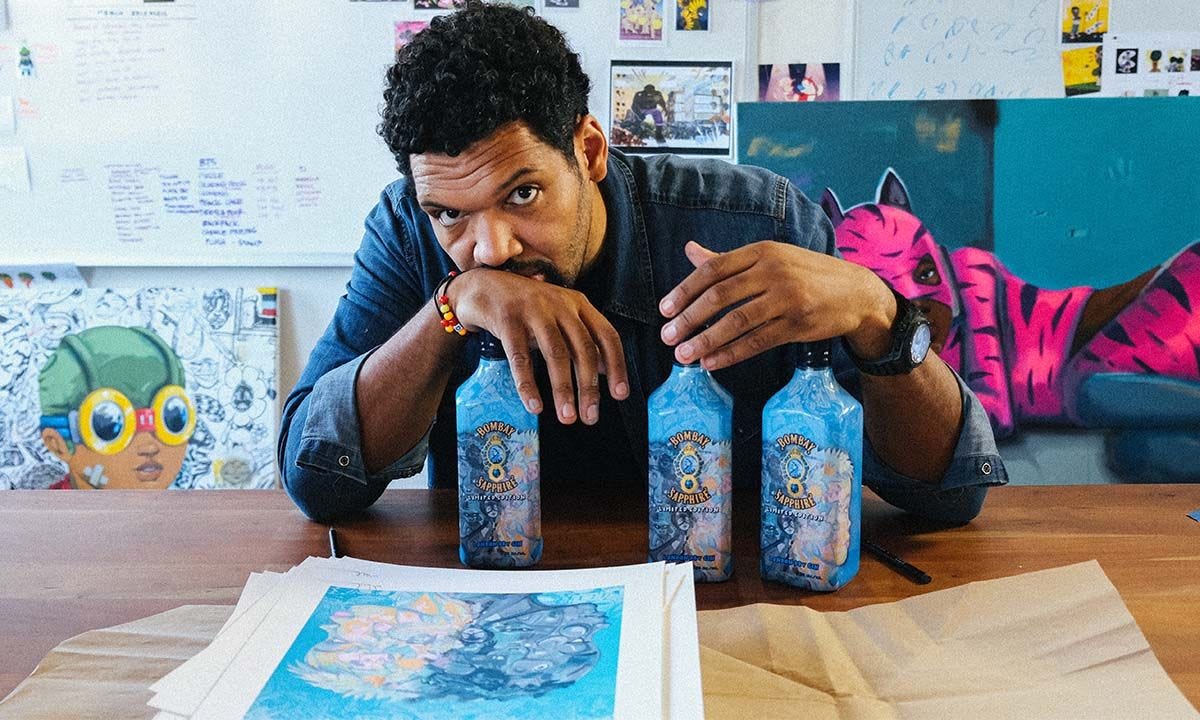 Hebru Brantley Talks About His Creative Process & How Bombay Sapphire Jumpstarted His Career