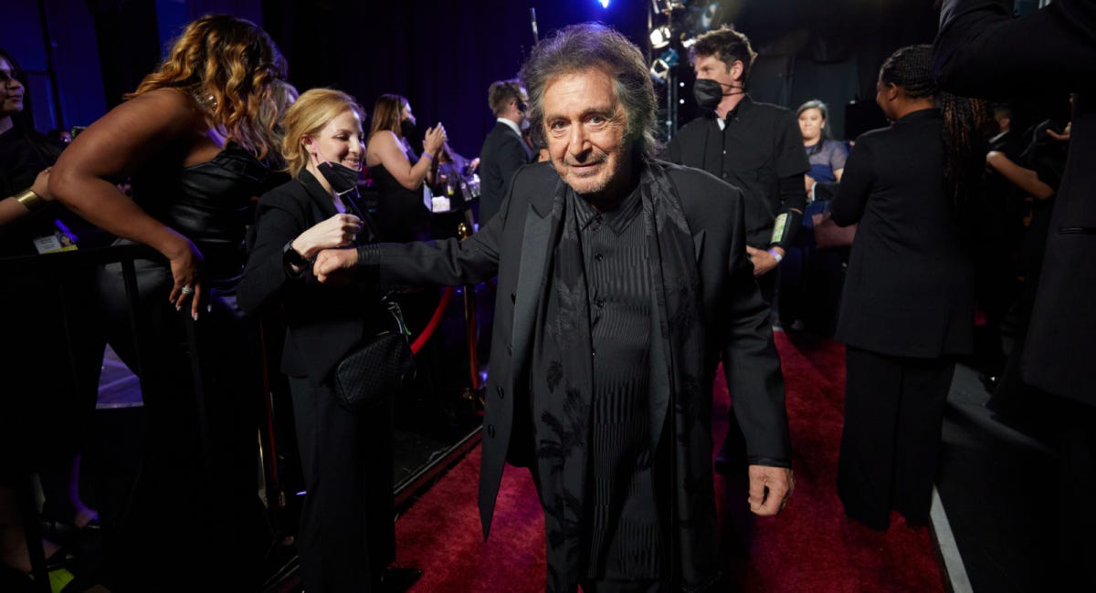 Al Pacino at the 94th Oscars® at the Dolby Theatre at Ovation Hollywood in Los Angeles, CA, on Sunday, March 27, 2022.