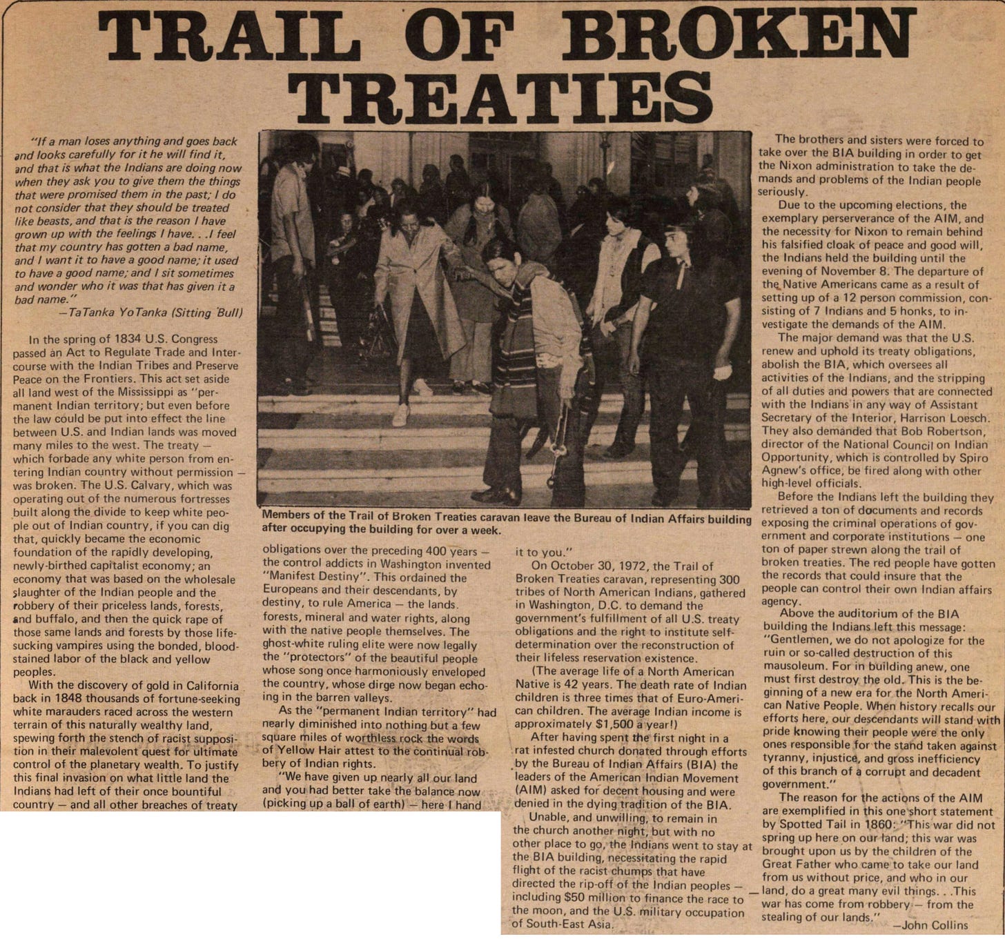 Trail Of Broken Treaties image
