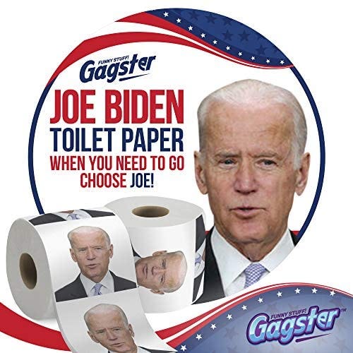 A(z) Joe Biden Toilet Paper Roll - Funny Political Novelty Gag Gift - 3 Ply Bathroom Tissue 200 Sheet … termékképe