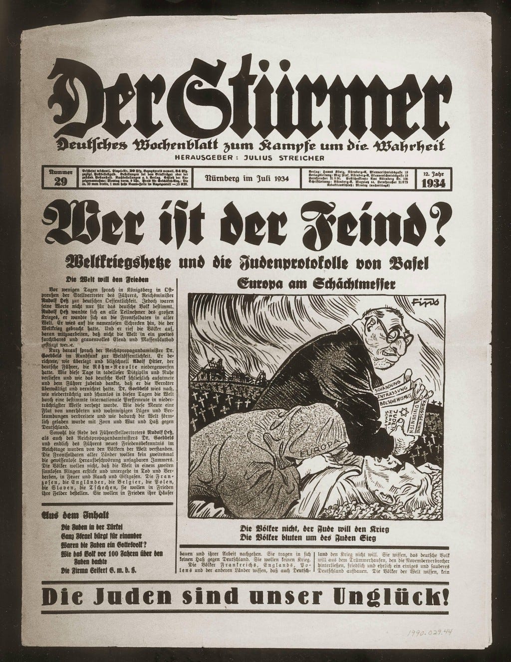 Julius Streicher: Biography | Holocaust Encyclopedia