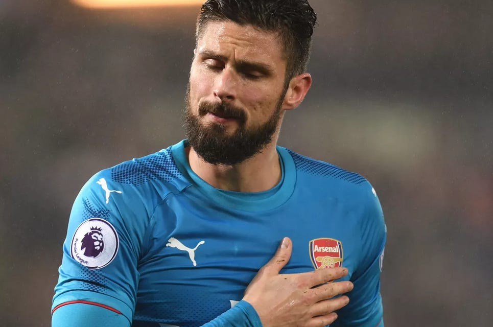 A stats goodbye to Olivier Giroud