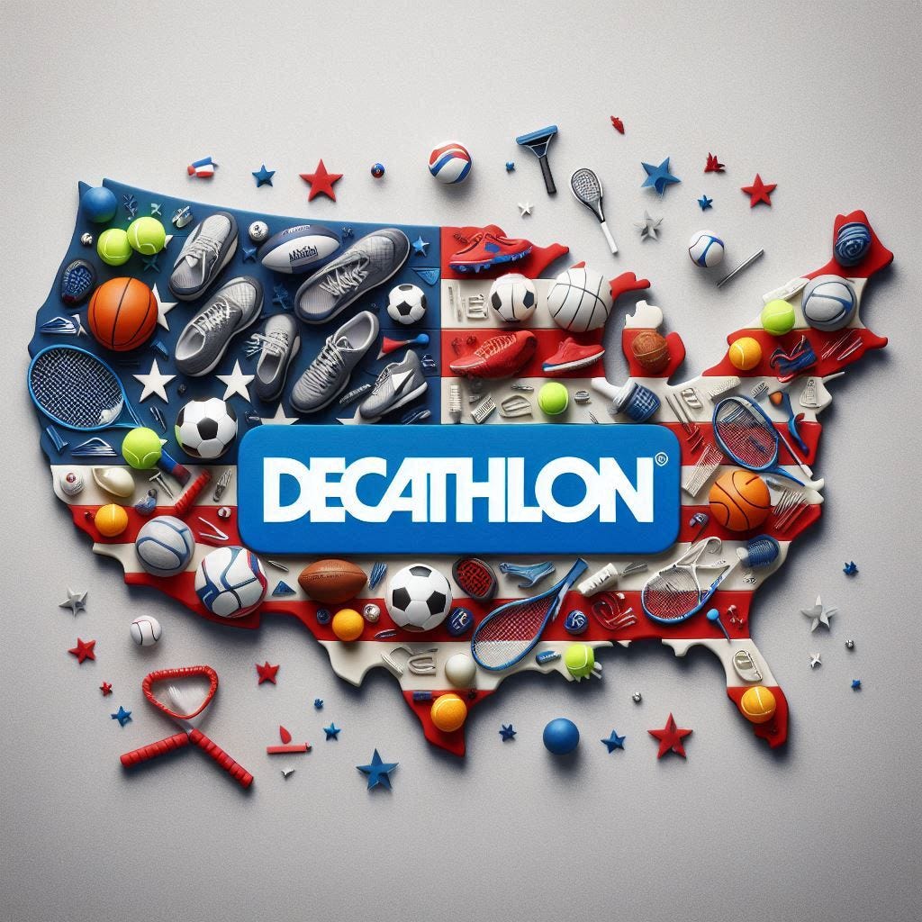 the USA with a Decathlon.fr brand logo