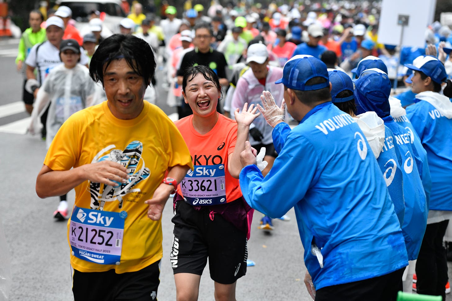 Volunteer support at the Tokyo Legacy Half Marathon