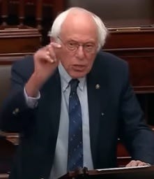 Senator Bernie Sanders Excoriating Netanyahu as a War Criminal from the Senate Floor, July 23, 2024