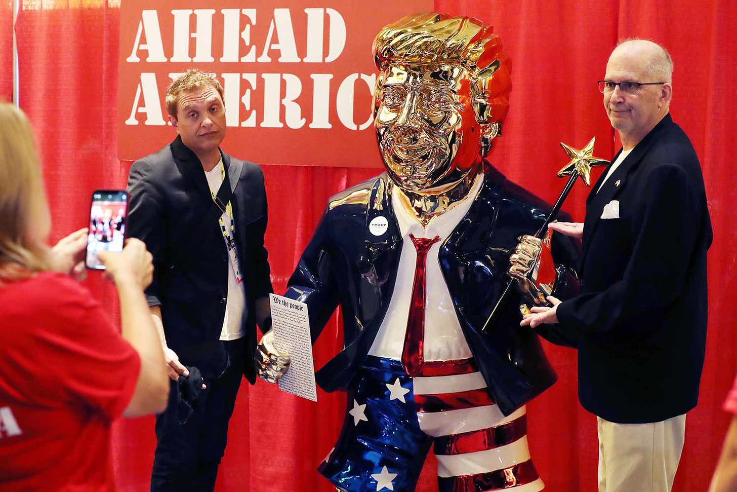 Donald Trump Golden Statue Is at CPAC