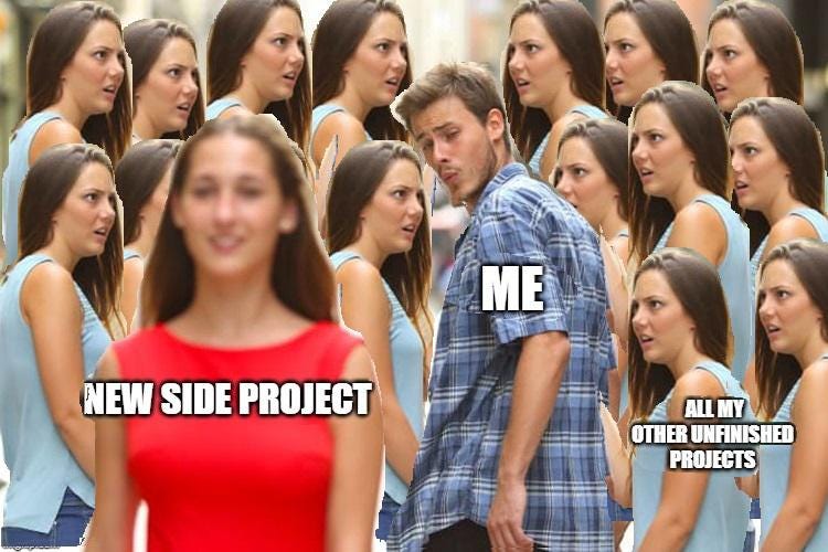 Side projects are more interesting always! : r/ProgrammerHumor