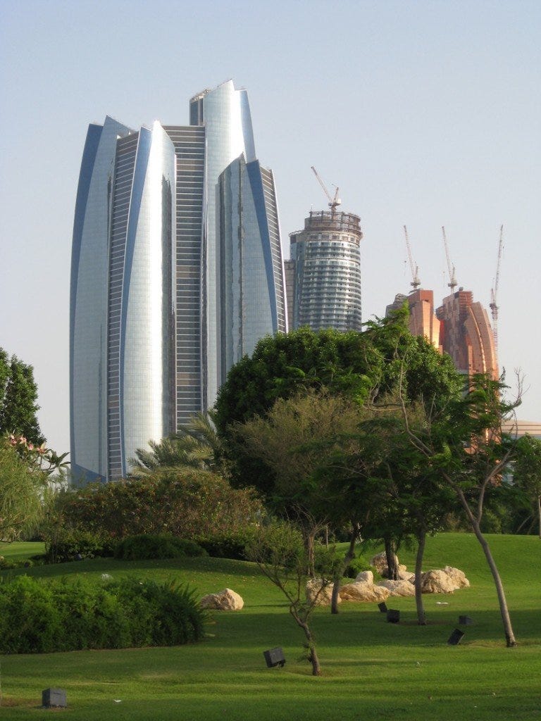 One of the beautifully landscaped areas of the 85 hectare site